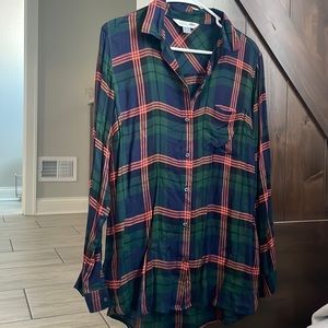 Brand new with tags plaid/flannel shirt.